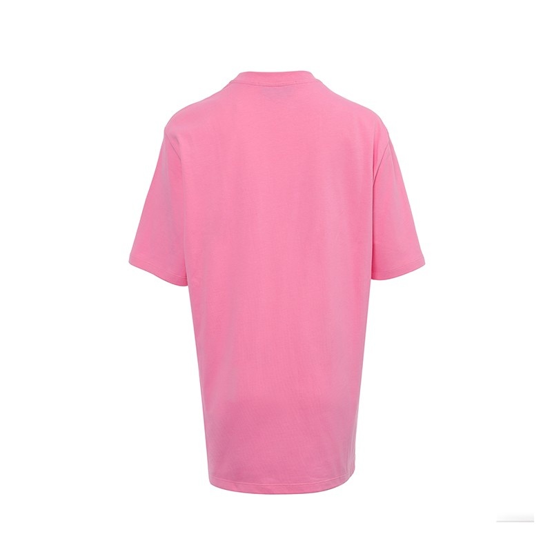 Msgm Logo Leisure T-shirt In Pink