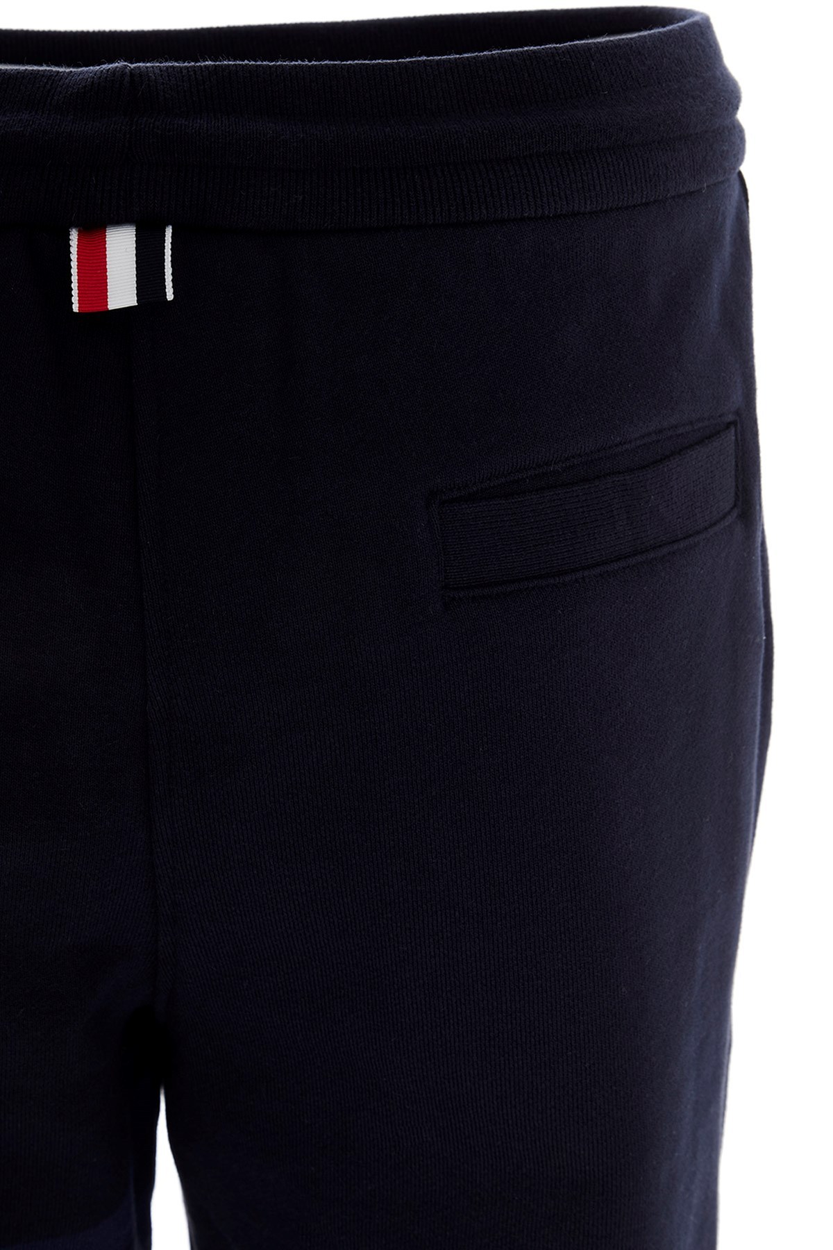 Thom Browne Tonal 4 Bar Loopback Track Pants In Blue