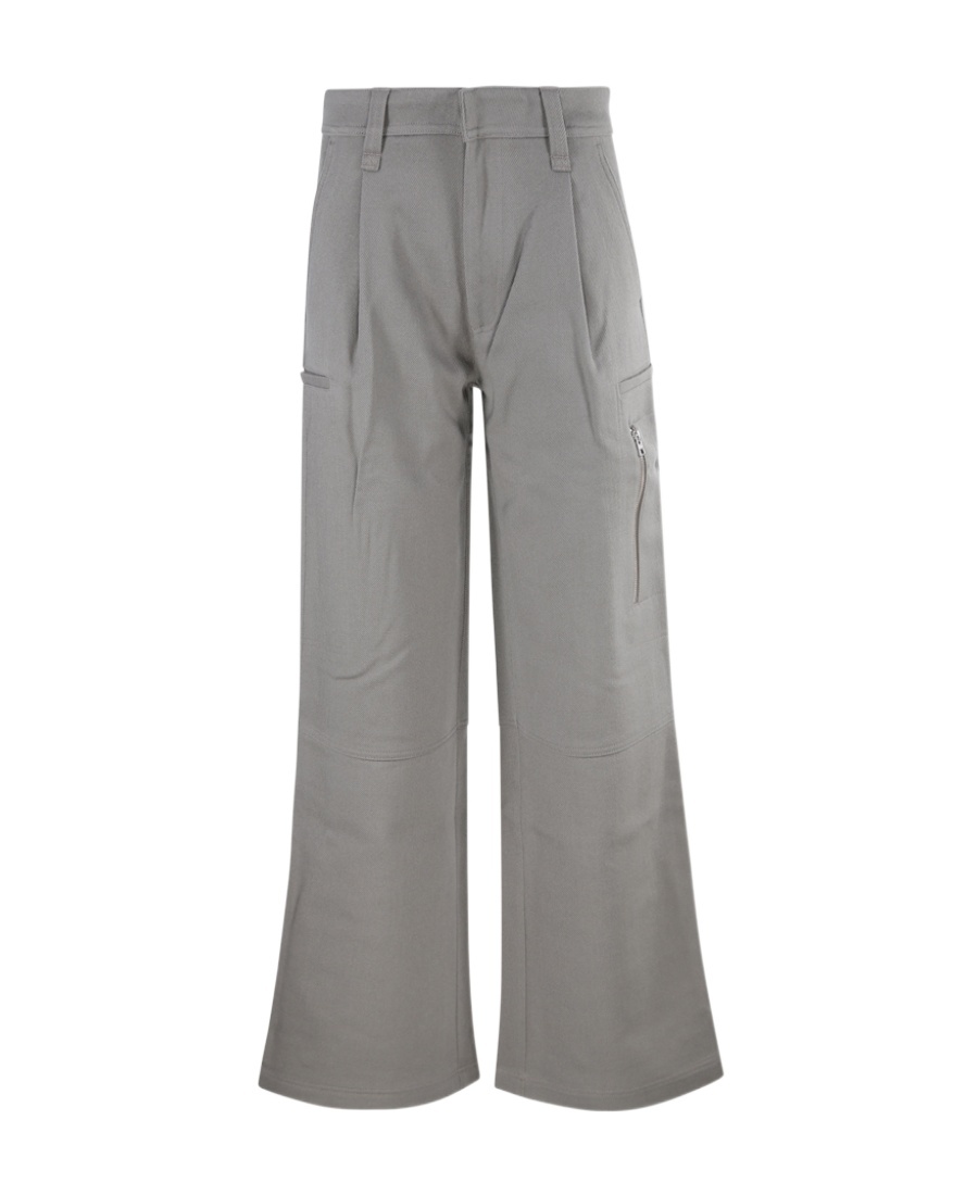 Ami Alexandre Mattiussi Wide-leg Virgin-wool Trousers In Gray