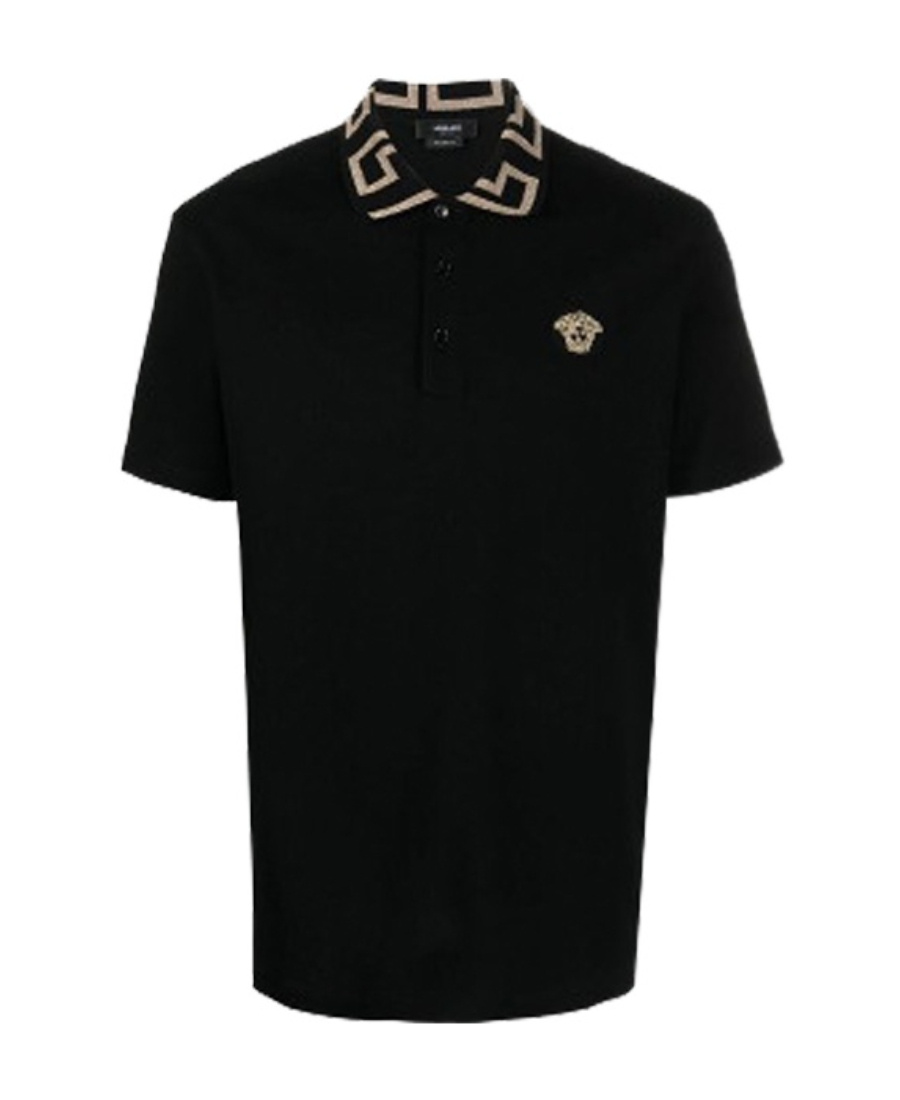 VERSACE GRECA COLLAR POLO SHIRT