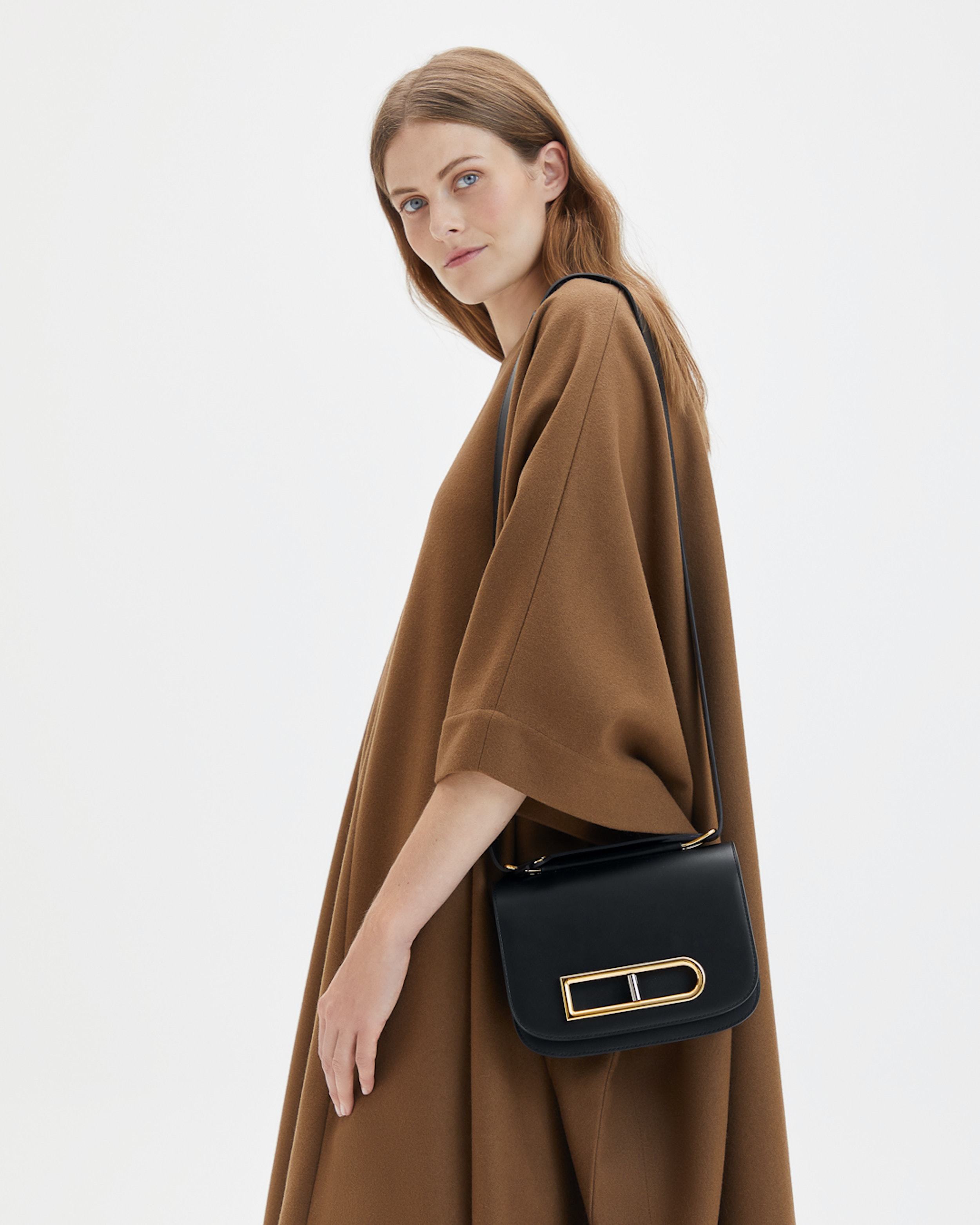 DELVAUX SMALL LINGOT LEATHER SHOULDER BAG