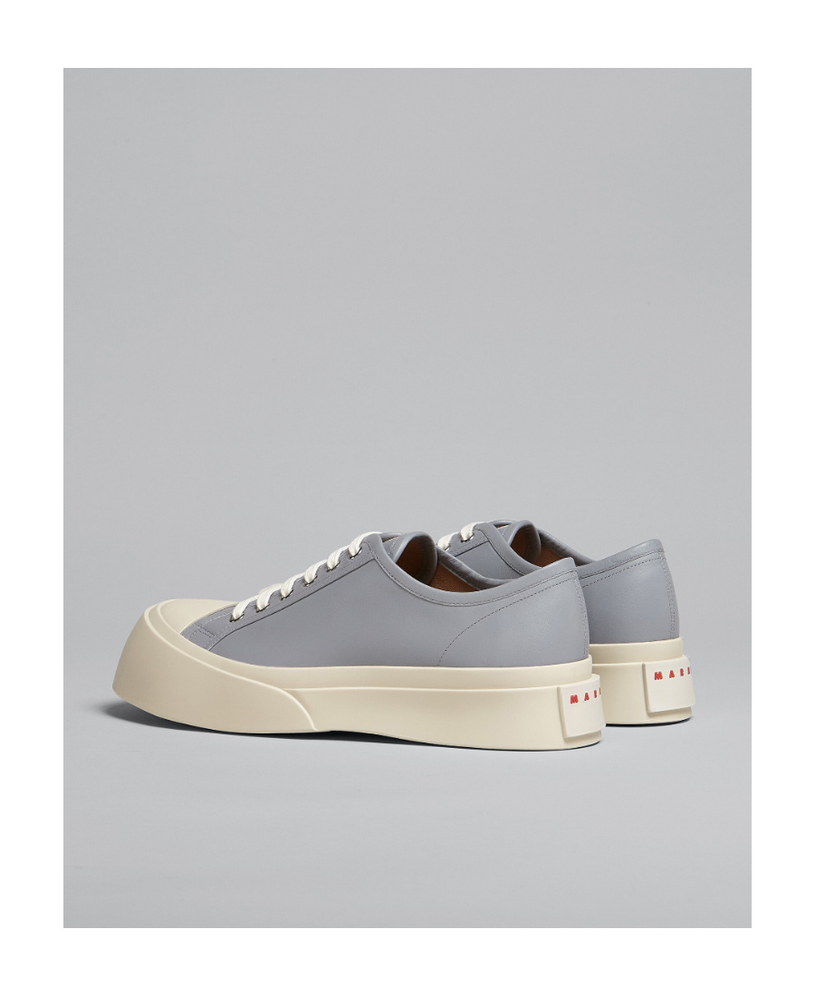 Shop Marni Grey Nappa Leather Pablo Sneaker In Gray