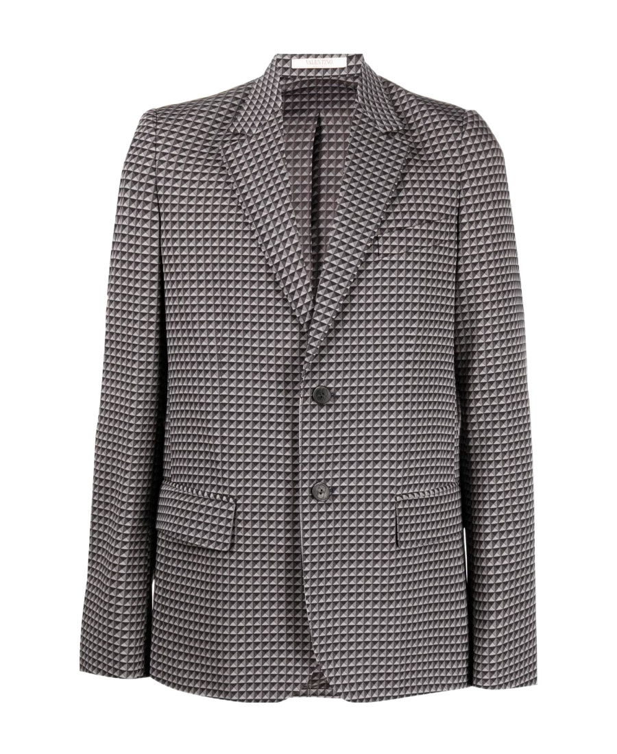 Valentino Men's Giacca M/petto Foderata In Black
