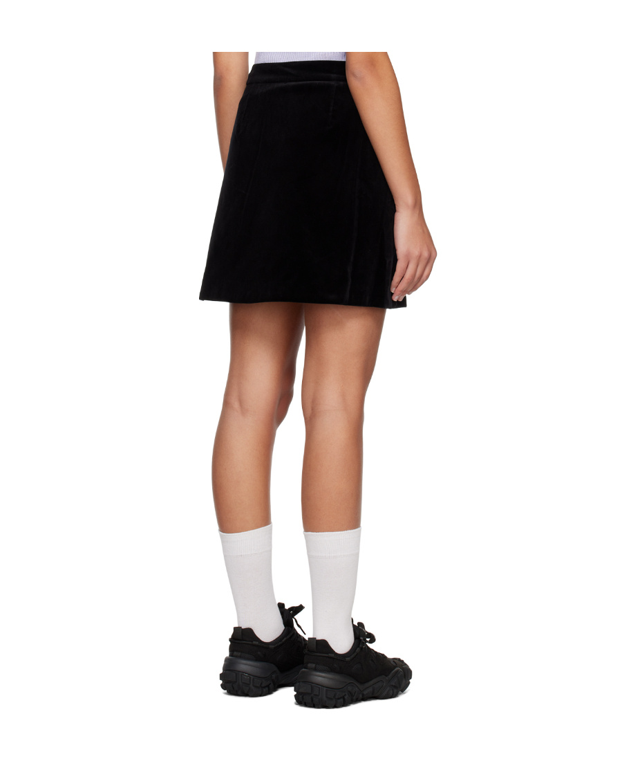 Shop Theory A-line Short Skirt In Black