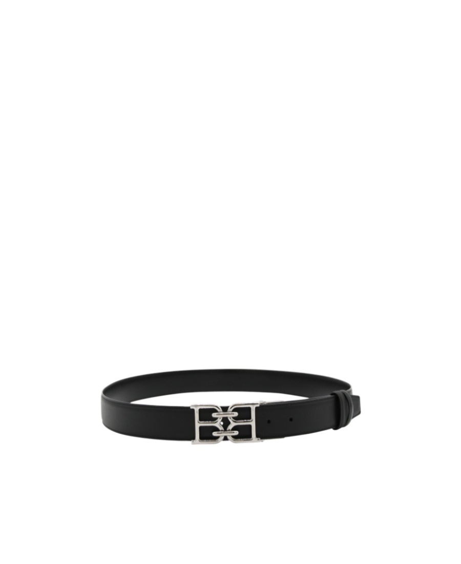Bally Logo-plaque Adjustable Belt In Black