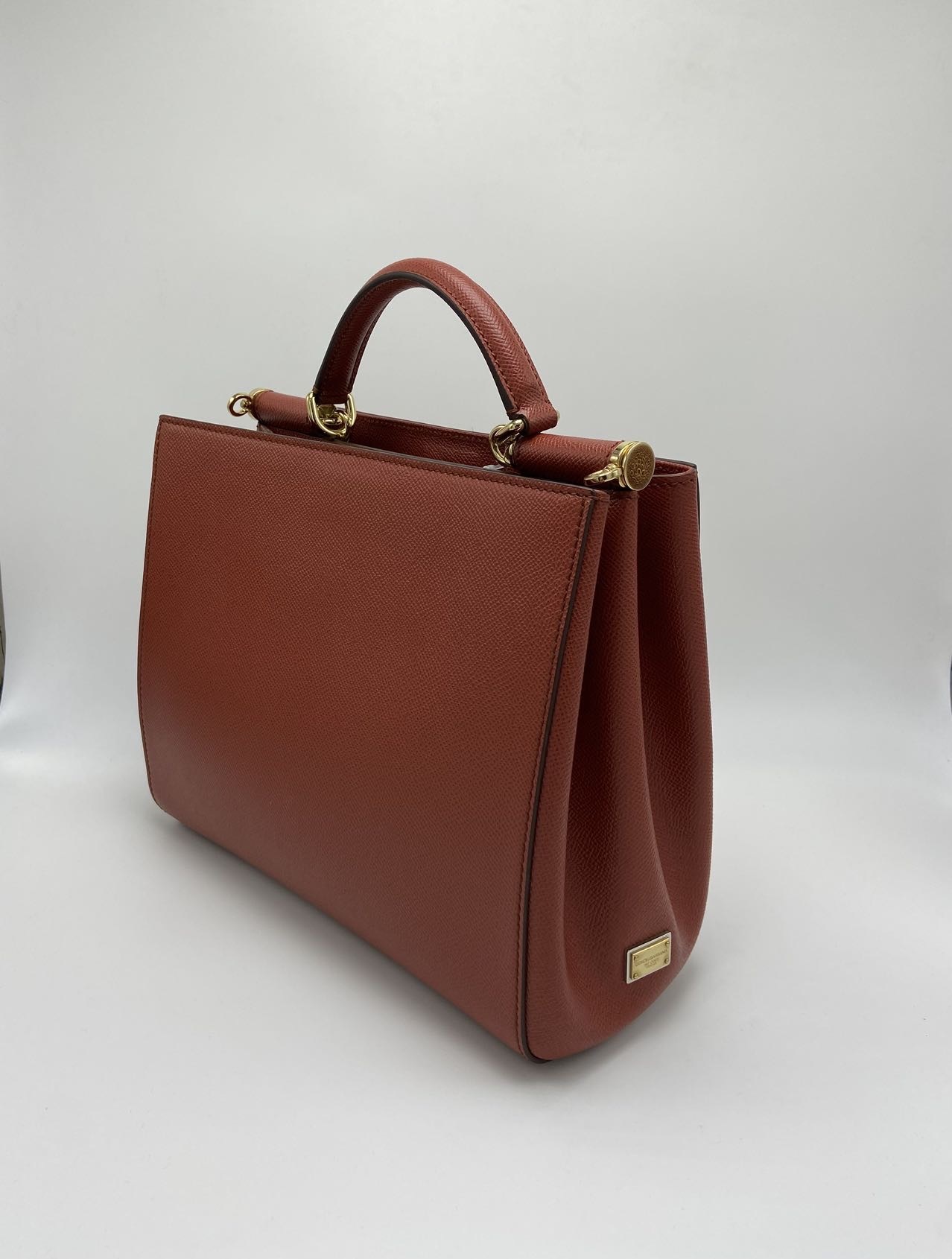 Dolce & Gabbana Single Handle Shoulder Bag In Brown