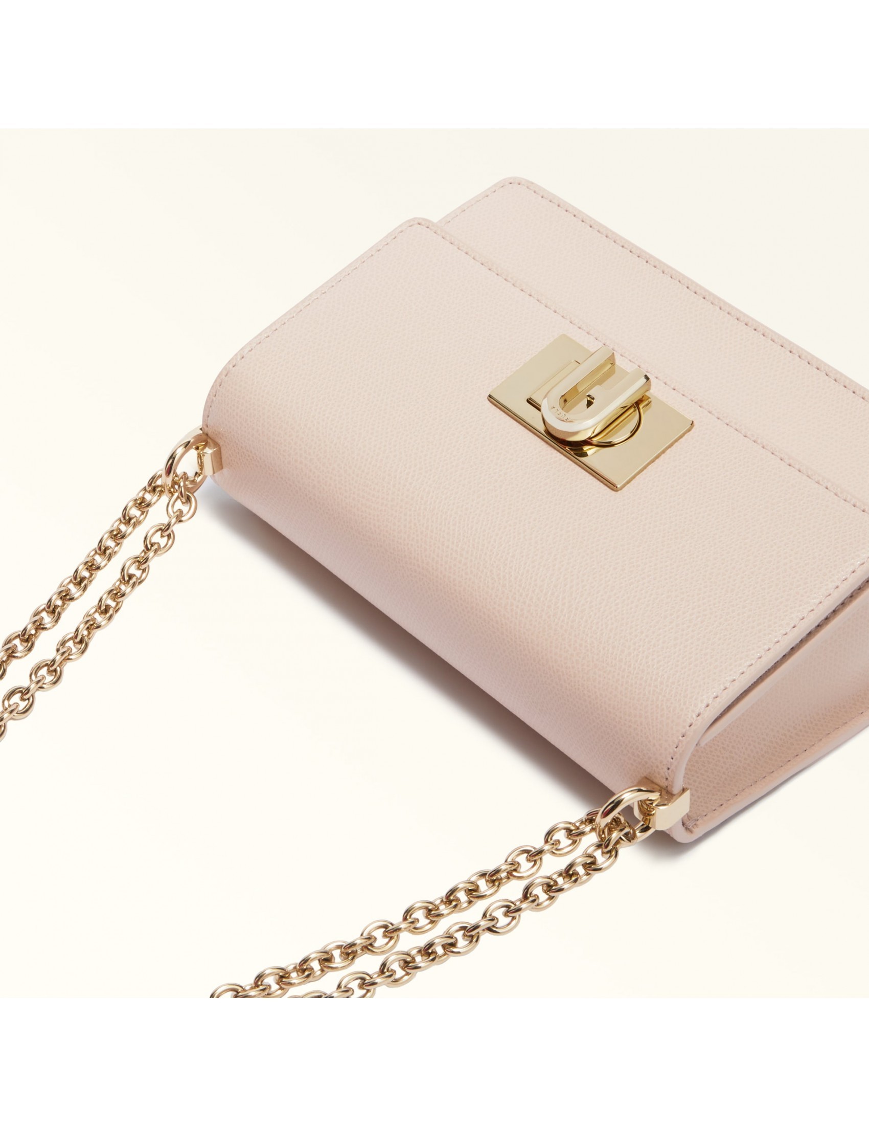 Furla 1927 Mini Leather Shoulder Bag Color Azalea In Pink