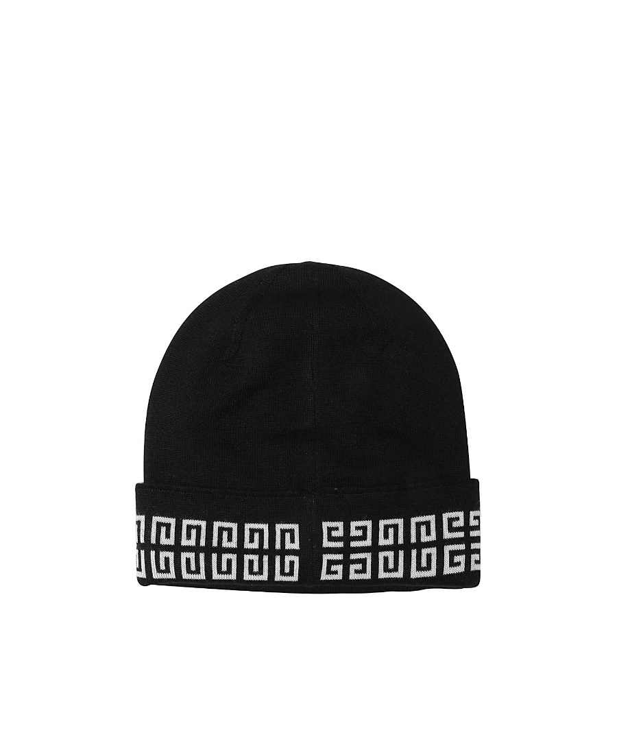 Givenchy Logo-print Knitted Beanie In Black