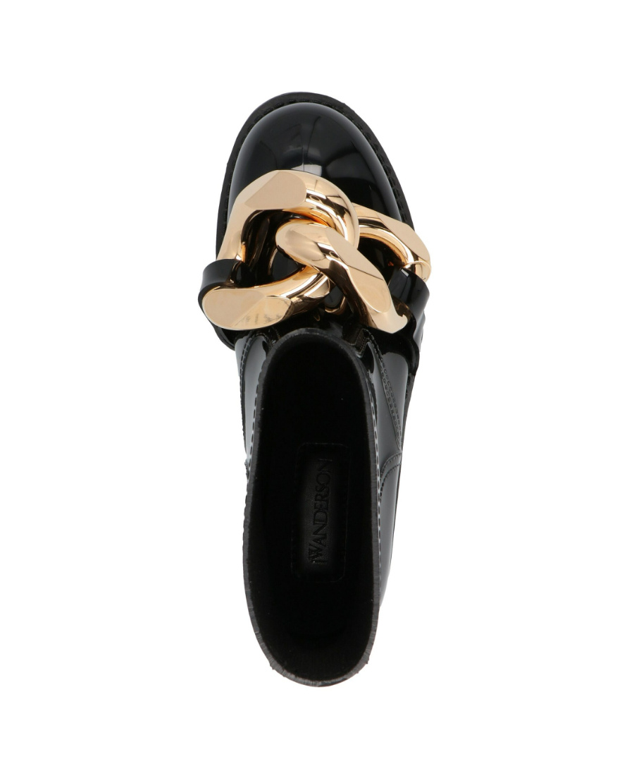 Jw Anderson Chain Rubber Boot In Black