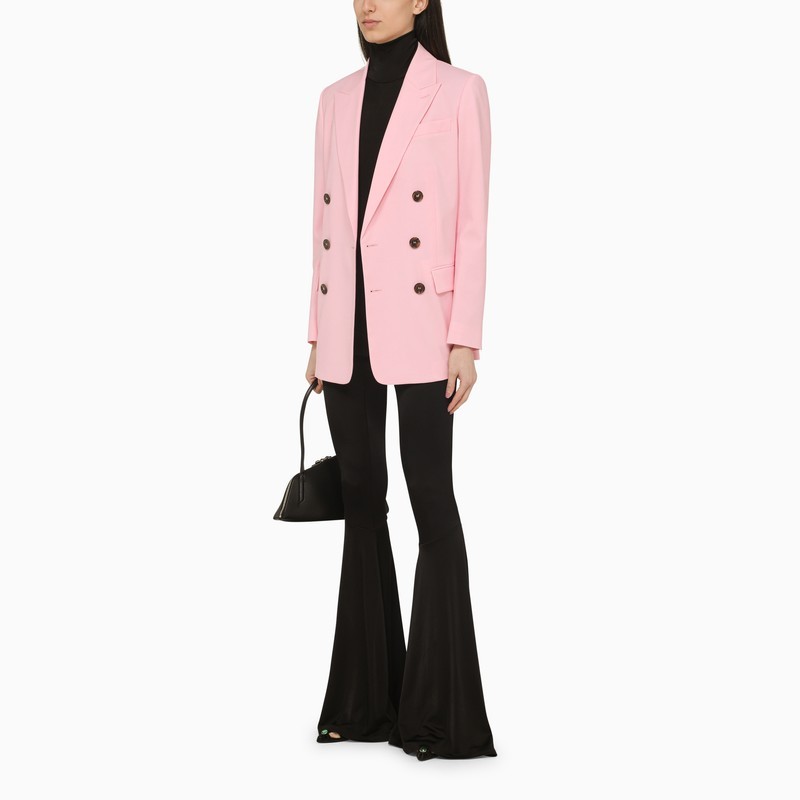 Dsquared2 Pink Double-breasted Jacket In Pink