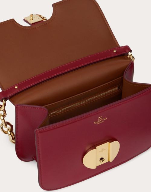 Valentino Vlogo Signature Leather Crossbody Bag In Red
