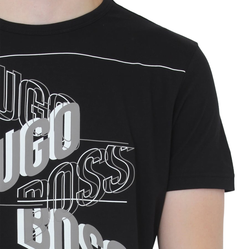 Hugo Boss Printed Logo T-shirt In Black