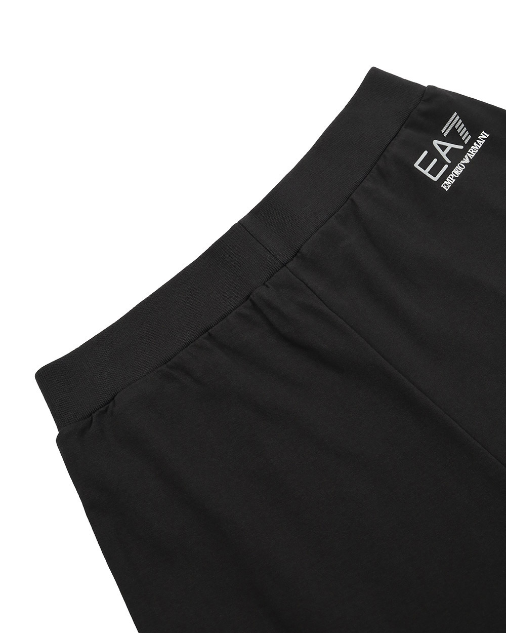 Ea7 Black Logo Two-piece Sports Suit In Black