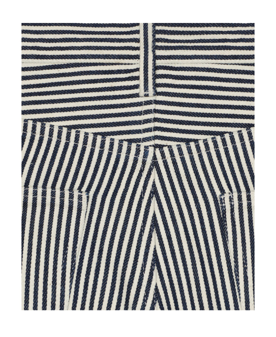 Celine Cotton Striped Jeans In Black