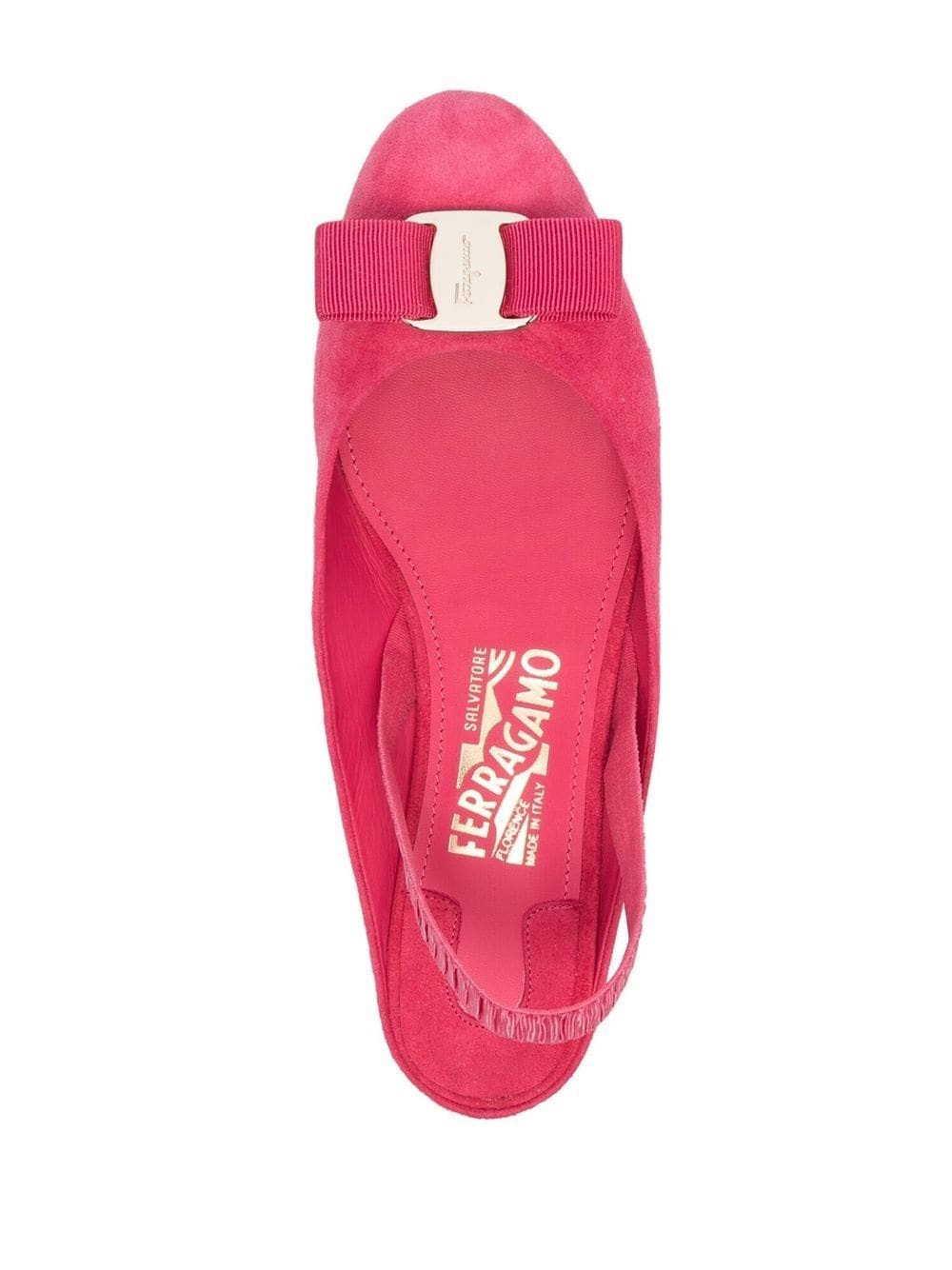 FERRAGAMO SALVATORE FERRAGAMO BOW-DETAILED SLIP-ON FLAT SHOES