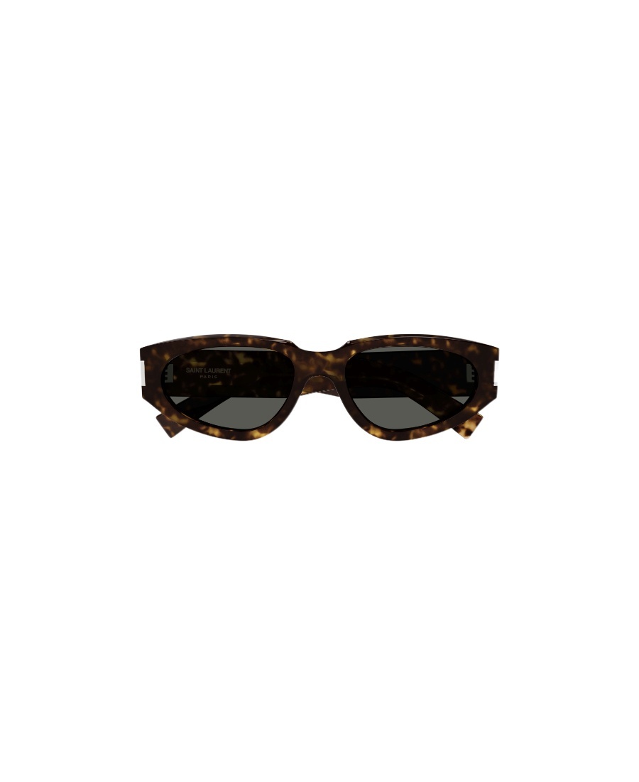 Saint Laurent Rectangular Frame Sunglasses In Black