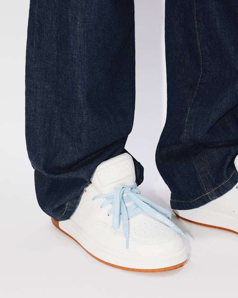 Kenzo Low Upper Board Shoes Decorated With Logo In White
