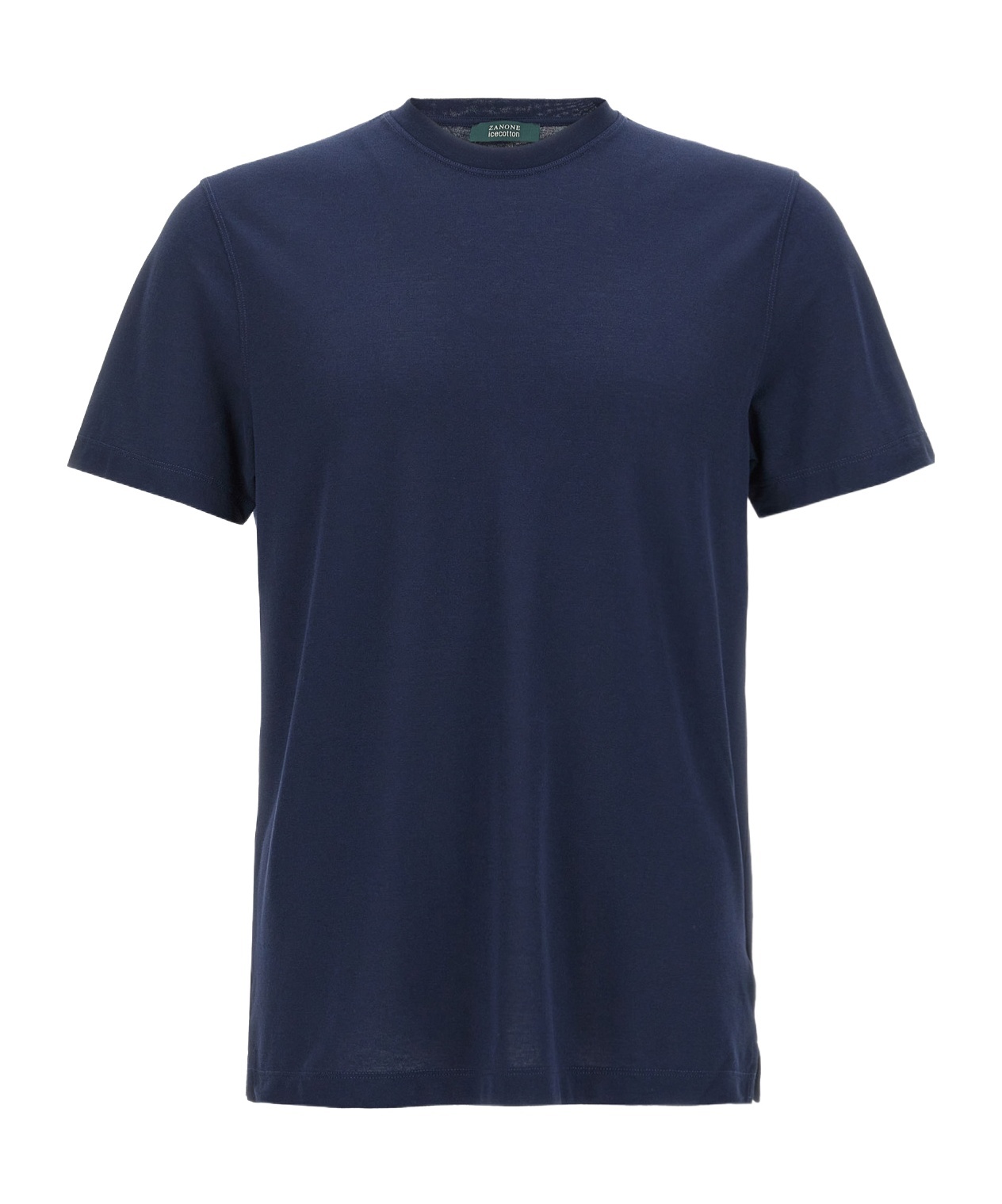 Zanone Crew Neck Plain Short Sleeves T-shirt In Blue