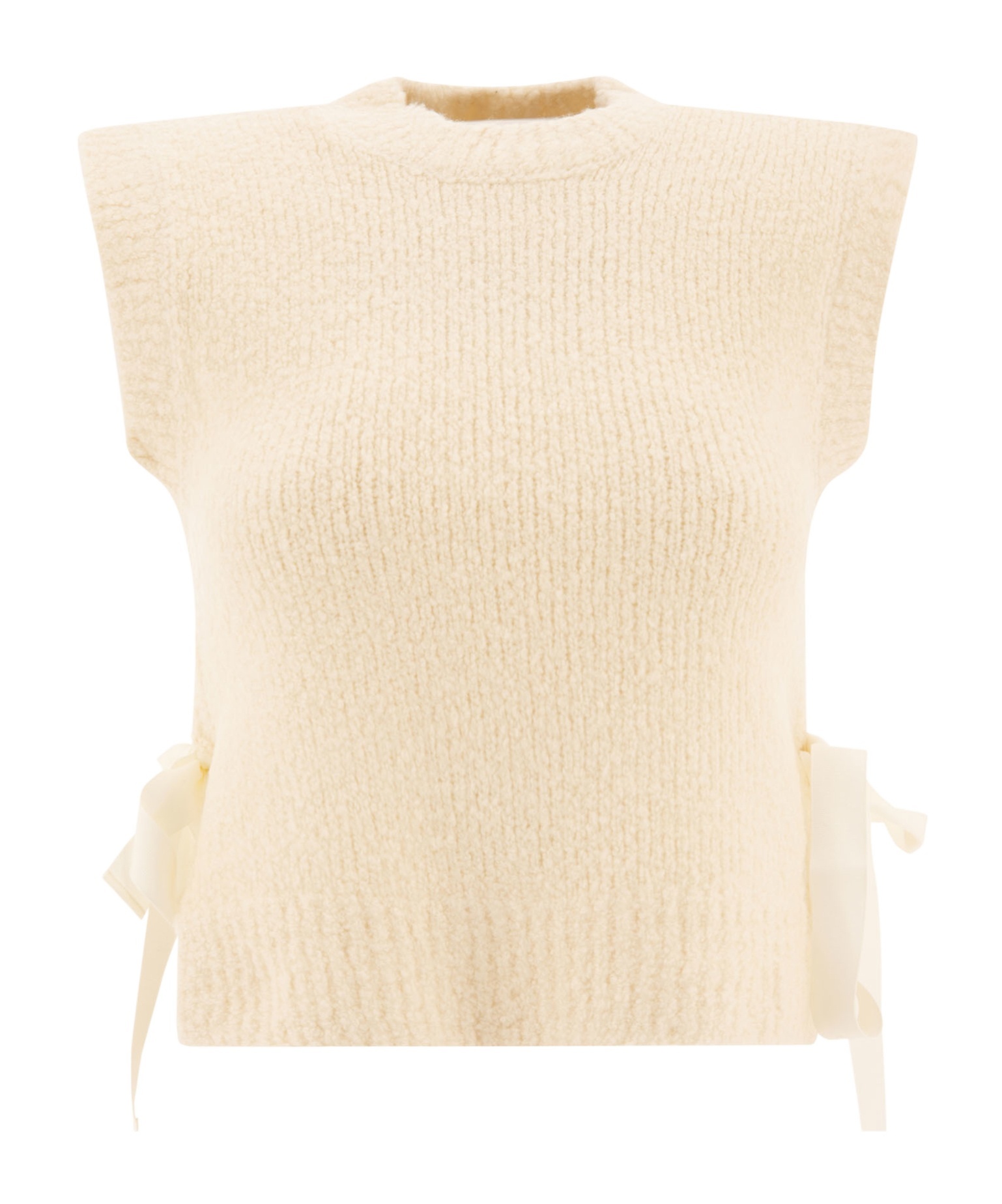 Cecilie Bahnsen Owen Knitted Vest In Nude