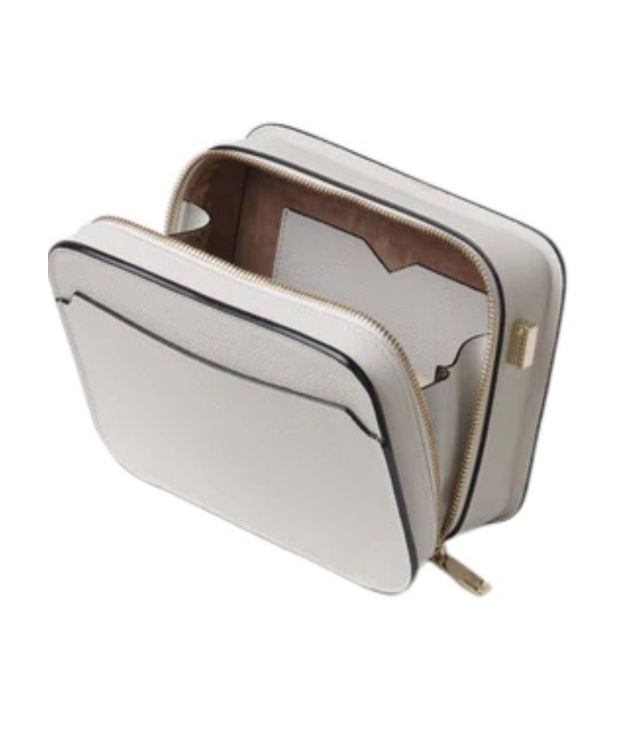 Valextra Logo Shoulder Bag In Gray