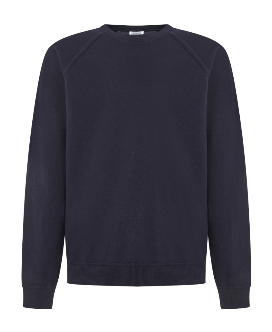 Malo Raglan-sleeve Cashmere Jumper In Black