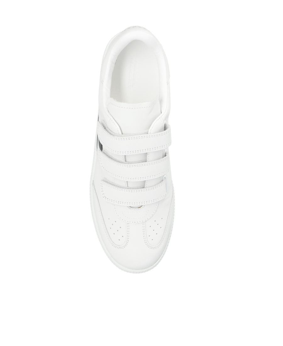 Isabel Marant Beth Leather Sneakers In White