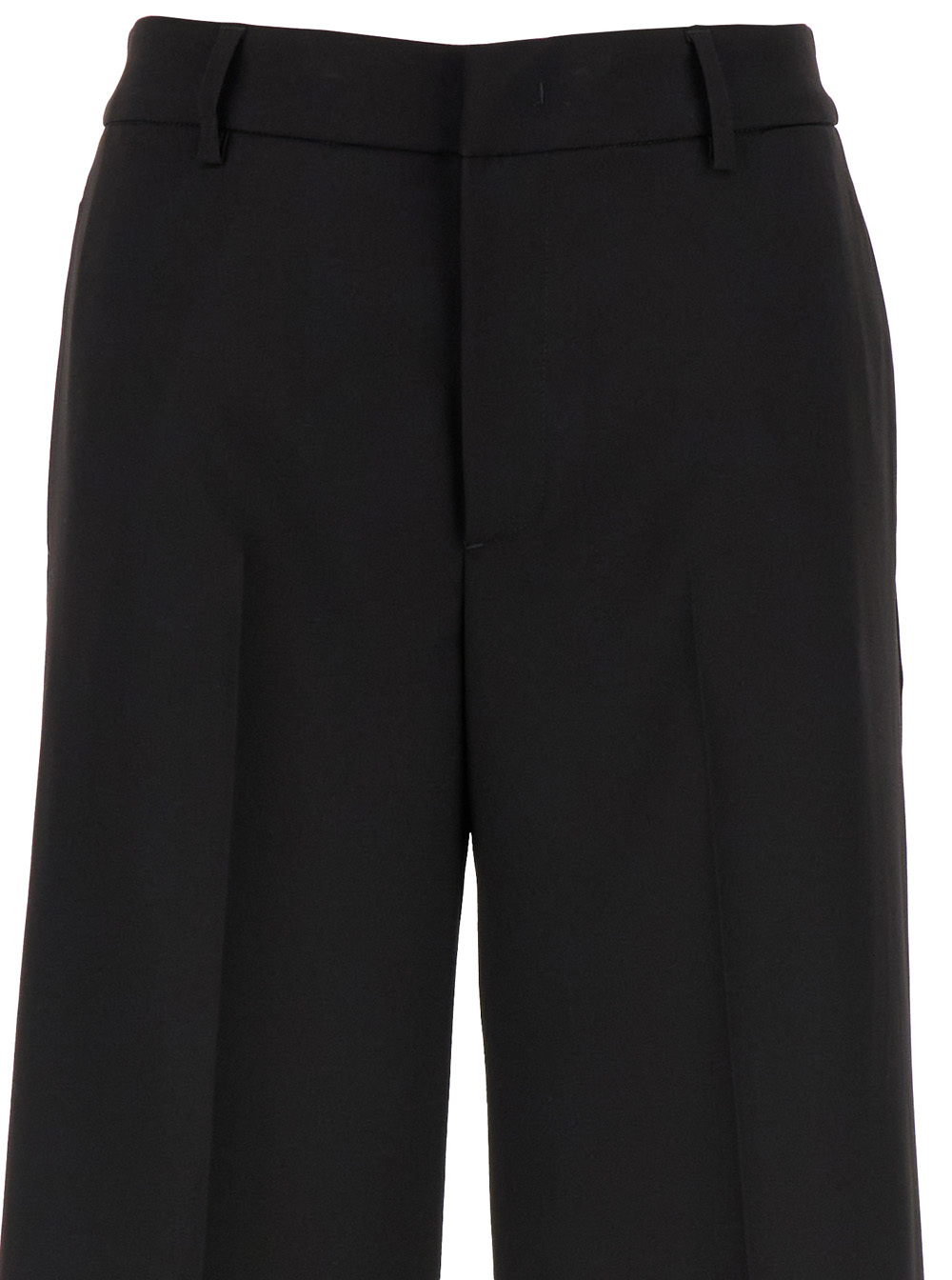 Pt Torino Belt Loop Belt Casual Pants In Black