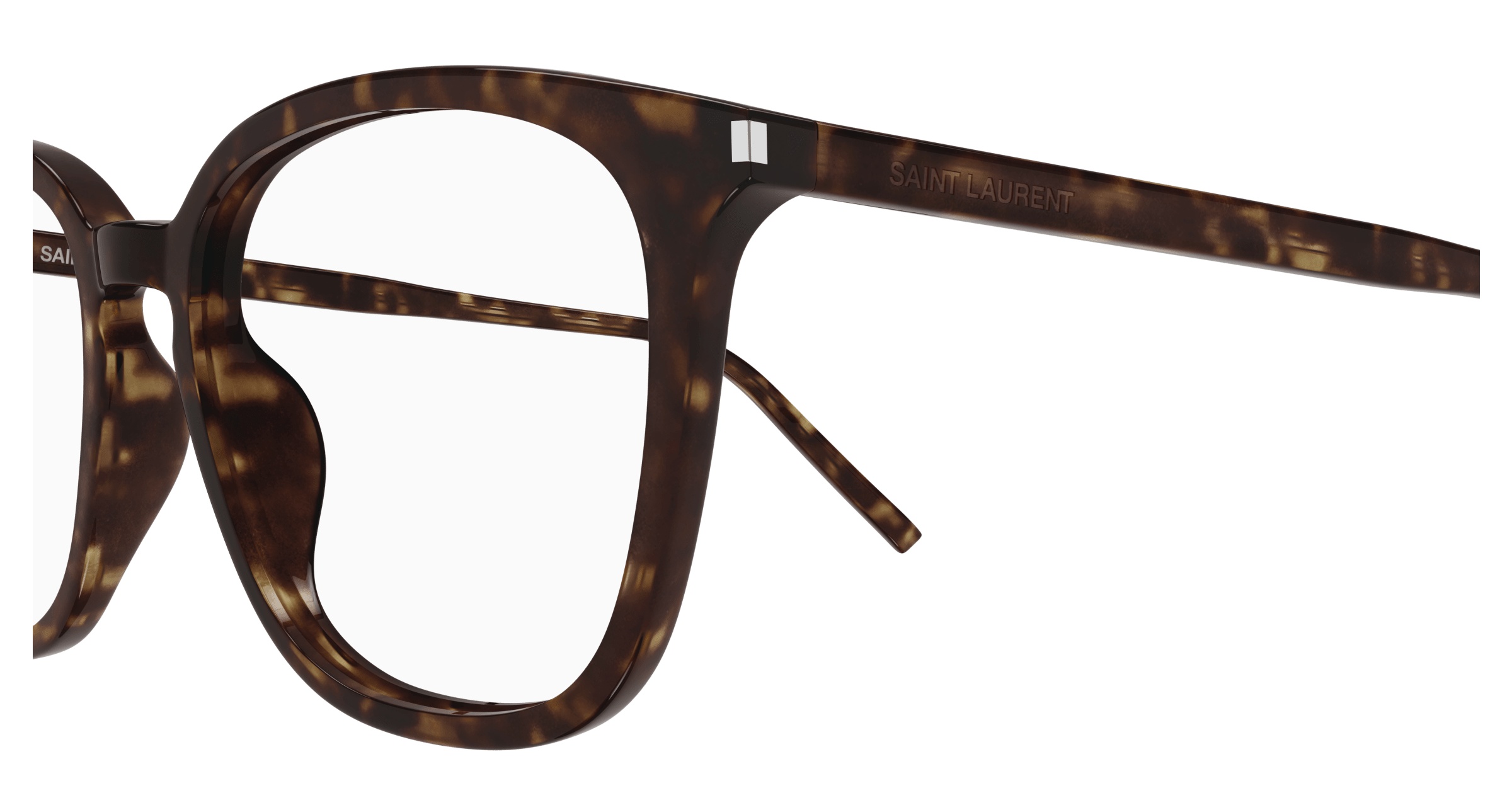 Saint Laurent Rectangular Flat Mirror In Brown