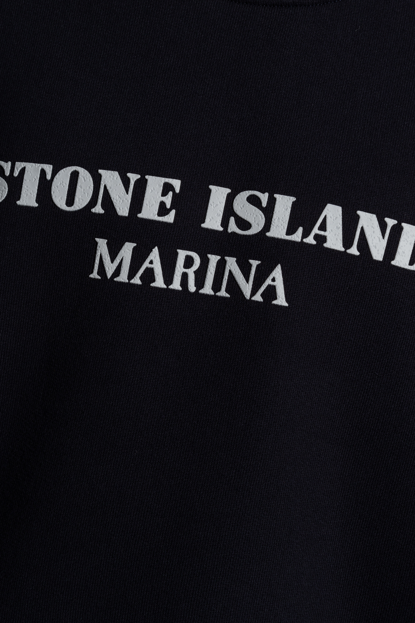Stone Island Navy Bonded Sweatshirt In Blue