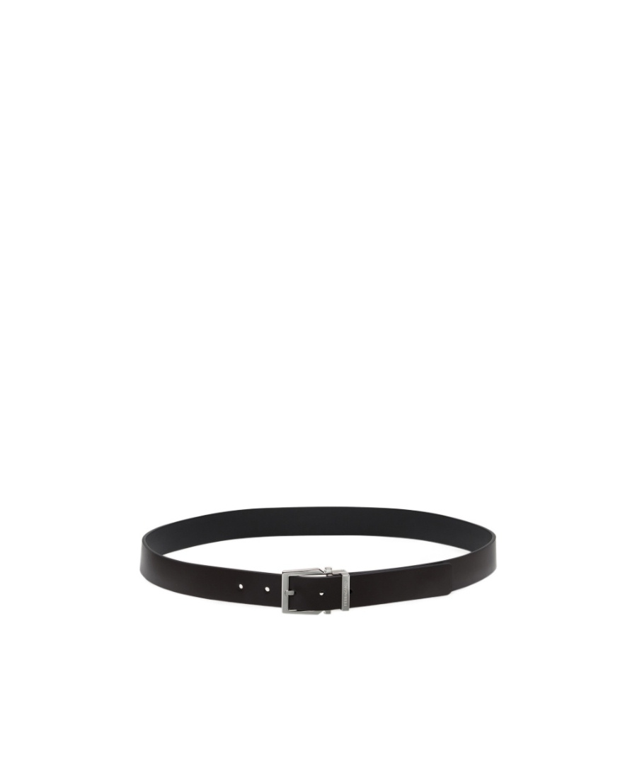 Ferragamo Double-sided Adjustable Gancini Belt In Black