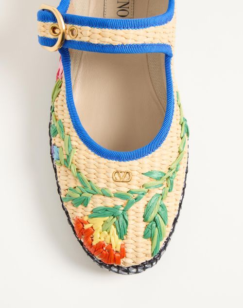 Valentino Mary-jane Endouce Ballet Shoes In Multi
