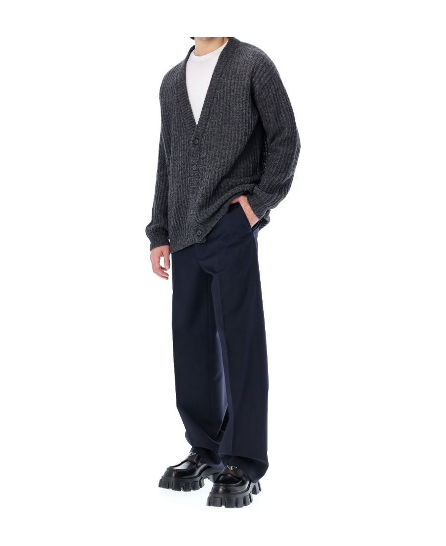 Prada Navy Blue Trousers In Blue