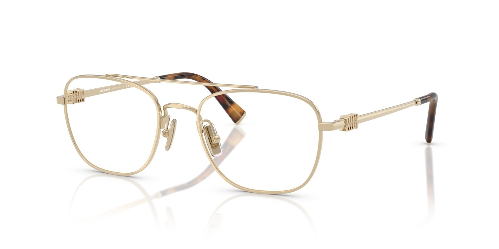 Miu Miu Full Frame Plain Mirror In Brown