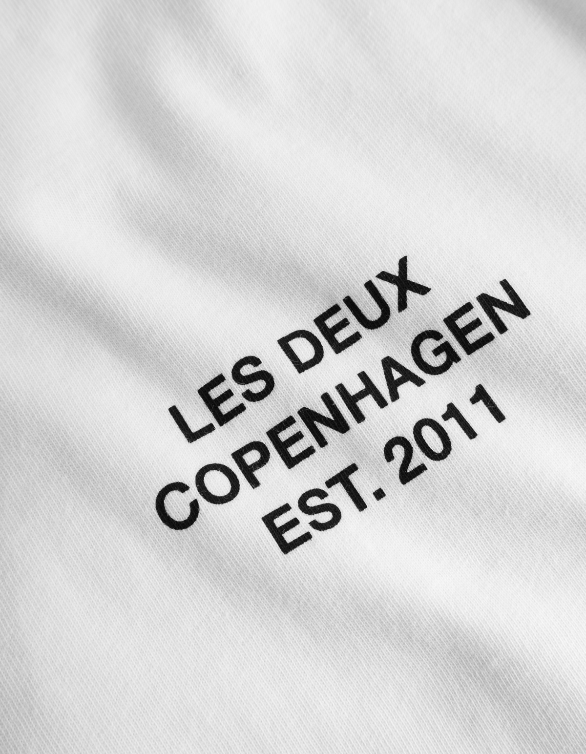 Les Deux T-shirt With Round Neck And Short Sleeves In White