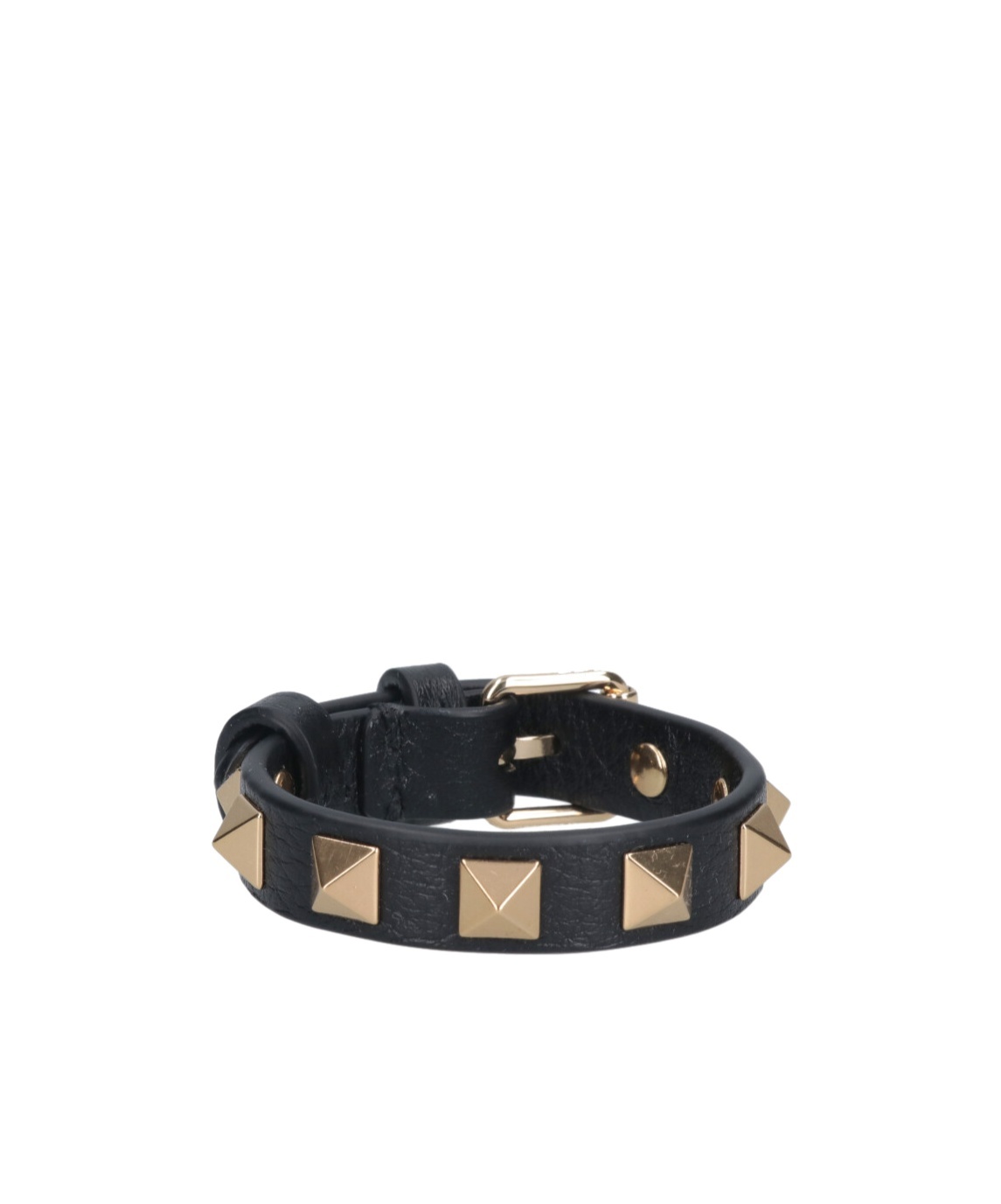 Shop Valentino Rockstud Bracelet In Black