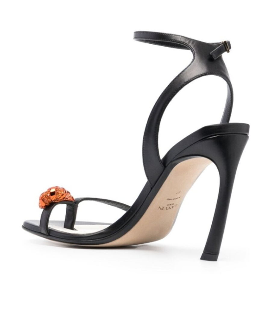 Lanvin Black Swing Melodie Heeled Sandals In Black