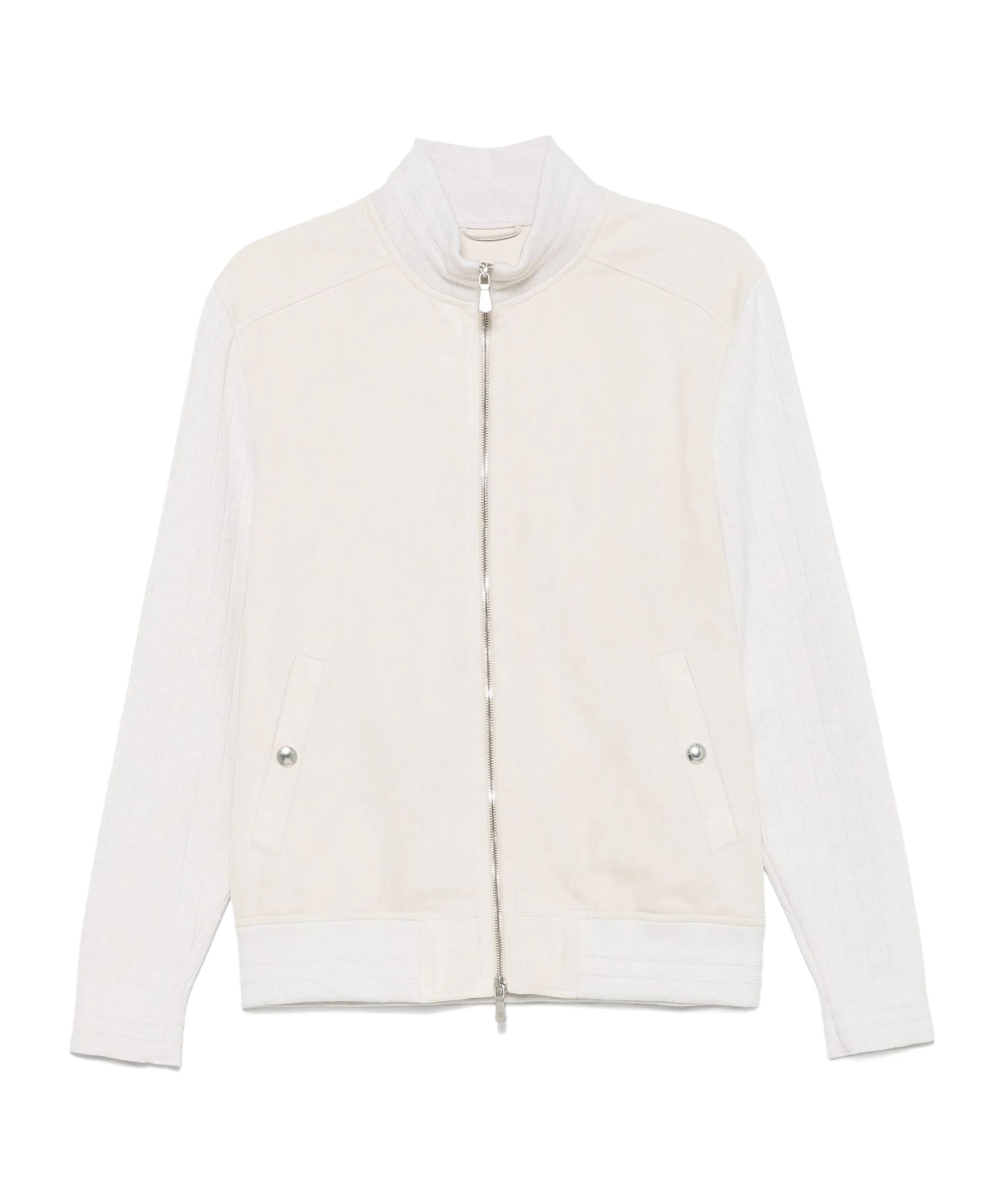Eleventy Beige Sharkskin Jacket