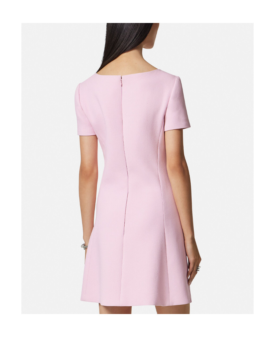 Versace Medusa 95 Dress In Pink Viscose Blend In Pink