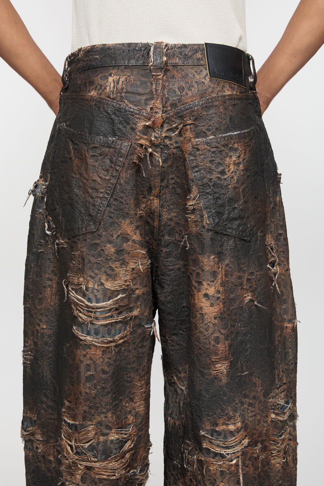 Acne Studios Belt-loop Jeans In Black