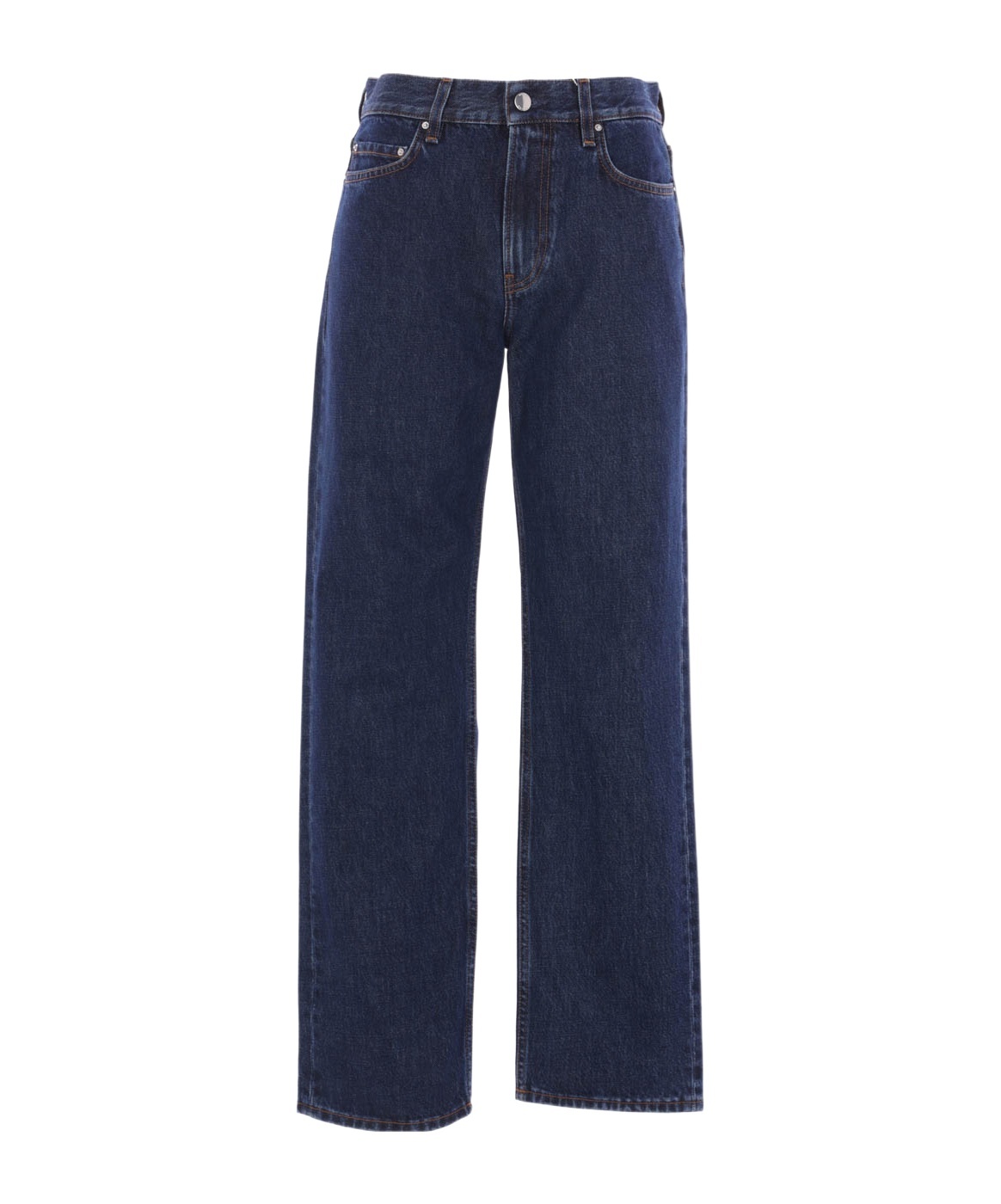 Totême Low Straight Denim Jeans In Blue