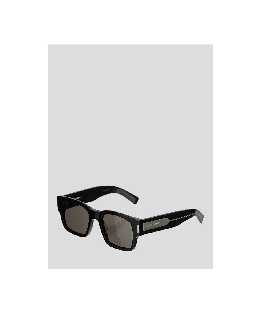 Saint Laurent Logo Sunglasses In Black