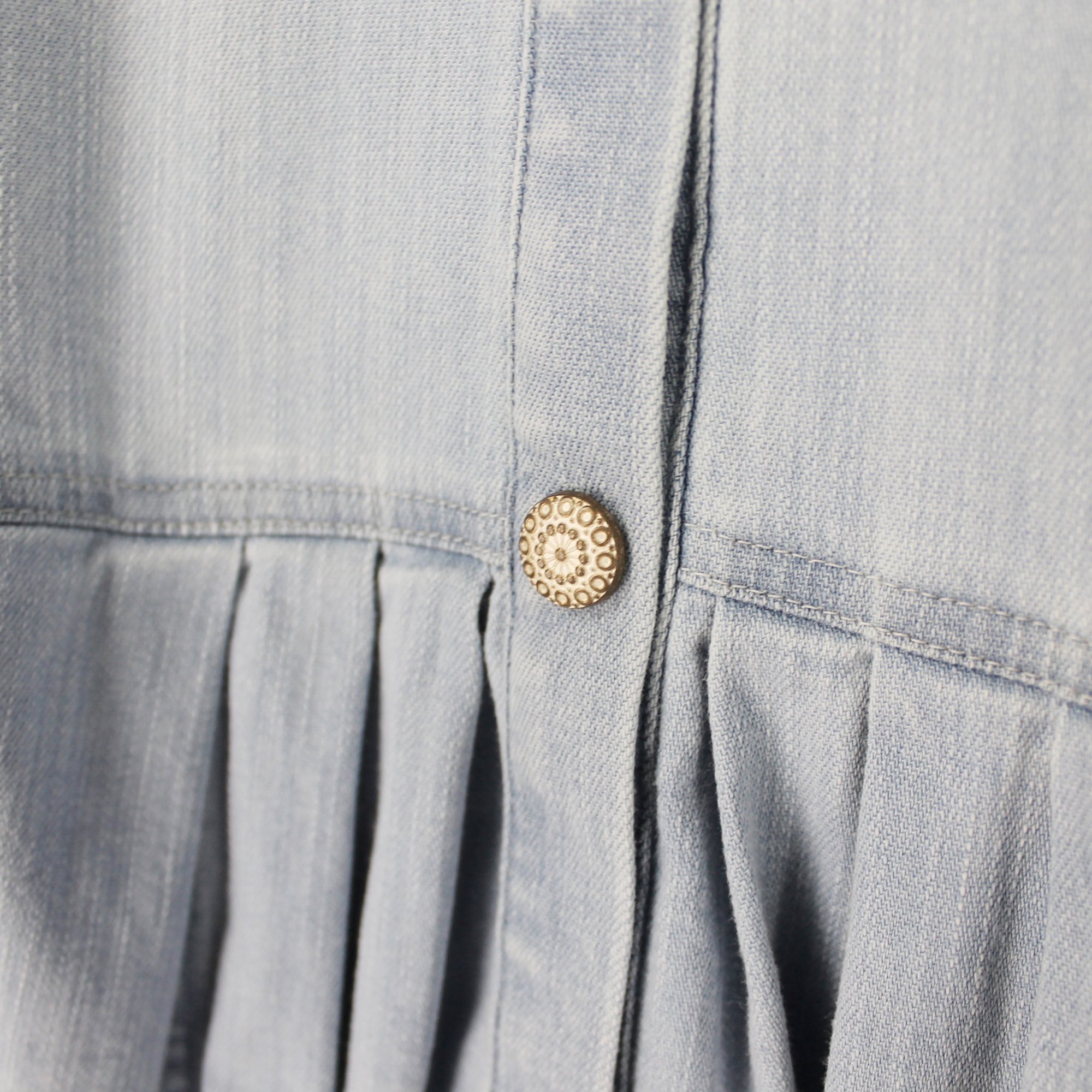 Dondup Abito Bambina In Denim Di Cotone In Gray