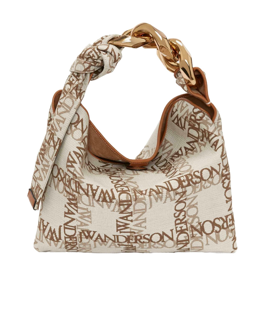 Jw Anderson Small Chain Shoulder Bag In Nude