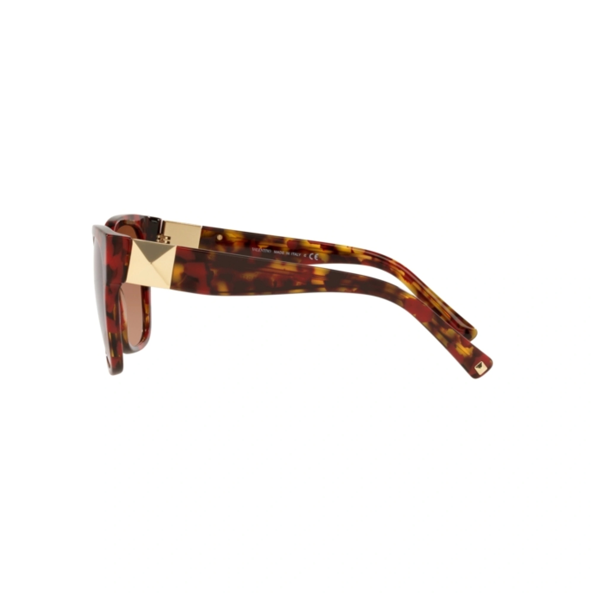 Valentino Logo Sunglasses In Brown