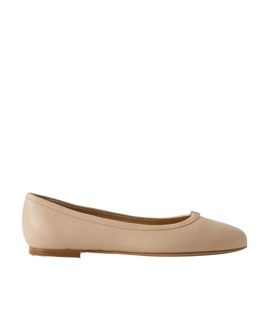 Chloé Marcie Logo Ballet Shoes In Nude
