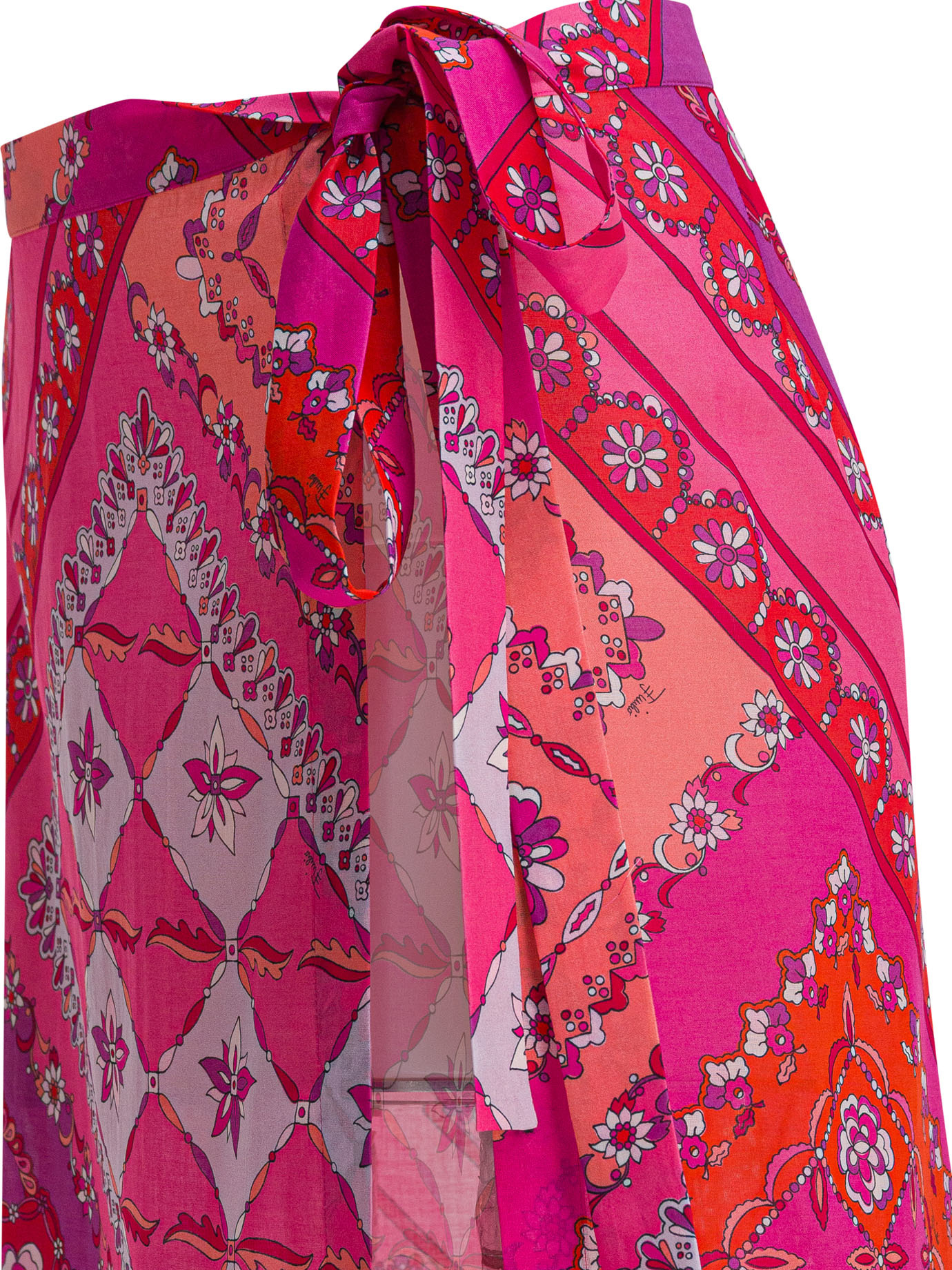 Pucci Floral Wrap Maxi Skirts