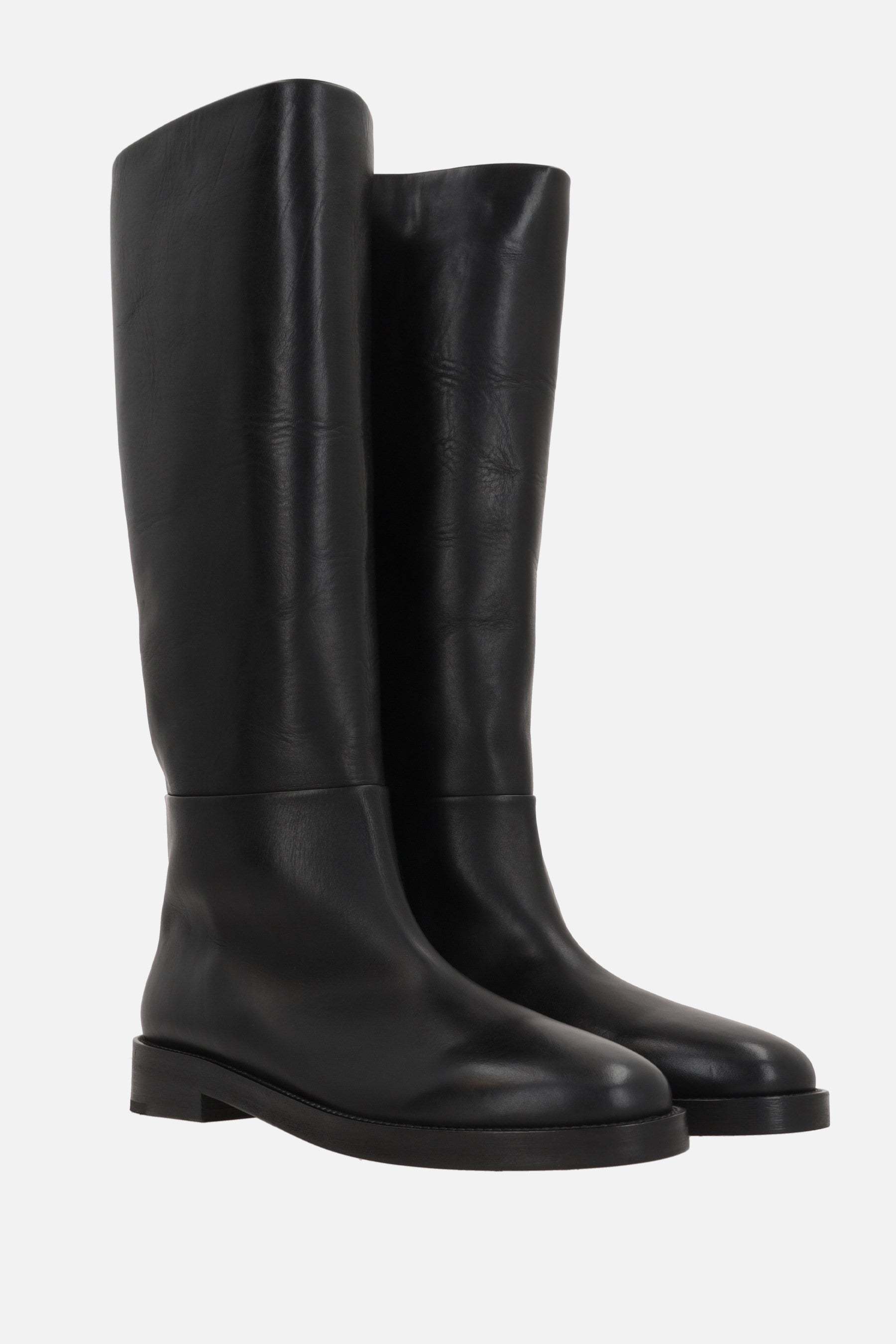 Marsèll Round-toed Ankle Boots In Black