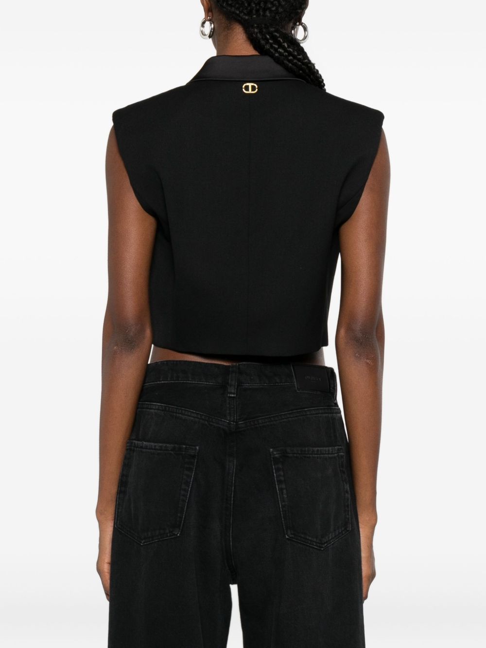Twinset Single-button Jacket In Black