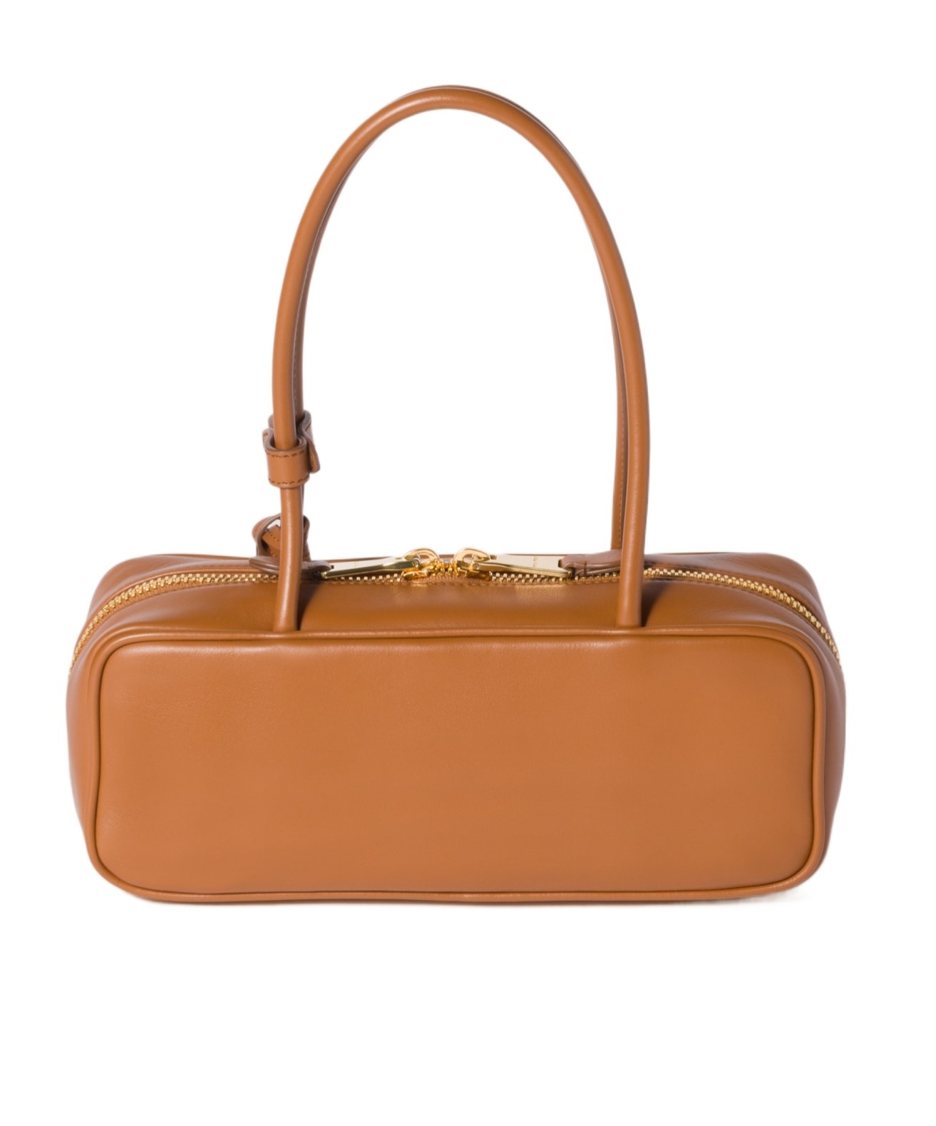 Miu Miu Beau Leather Bag In Cognac