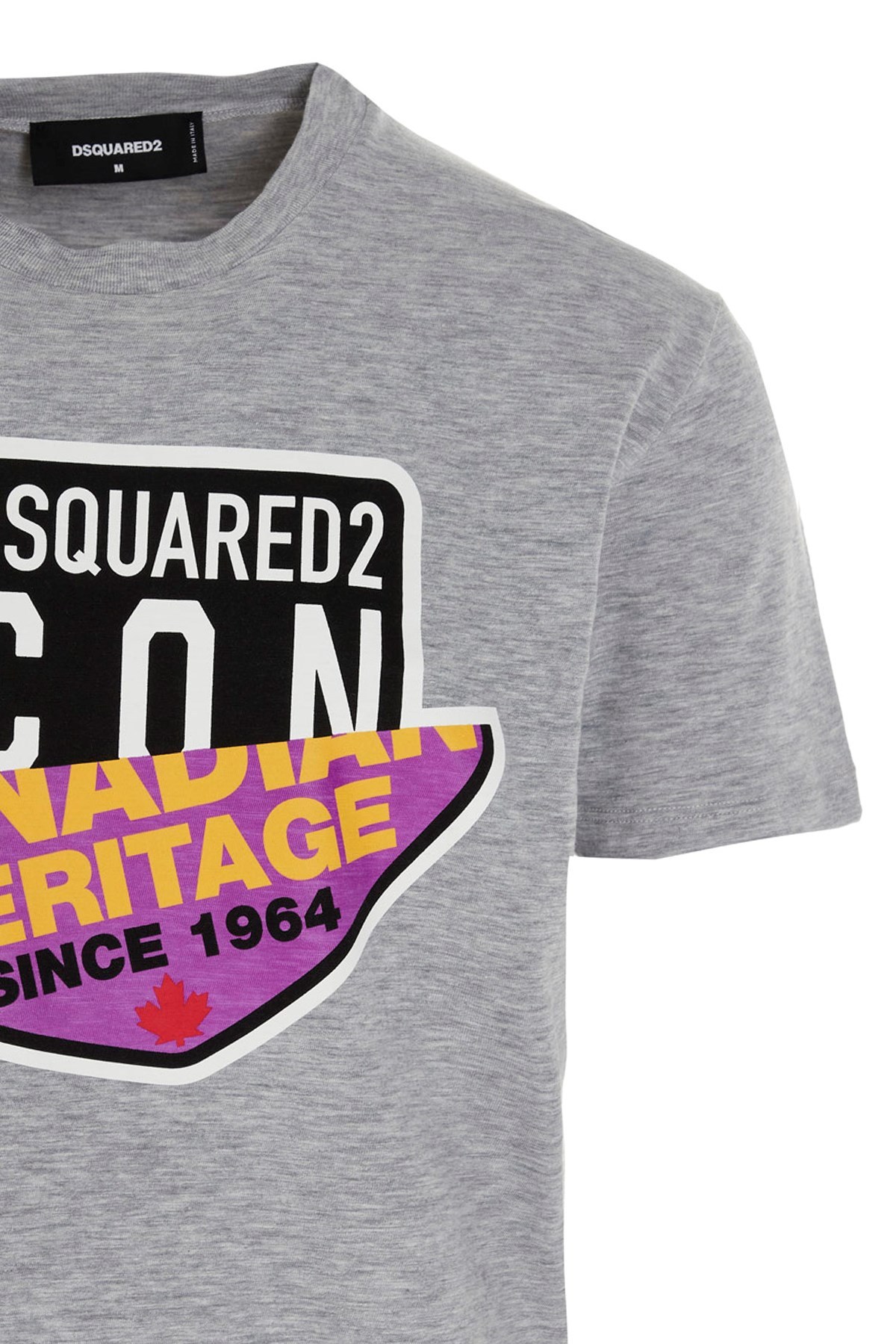 Dsquared2 Logo Print T-shirt In Gray